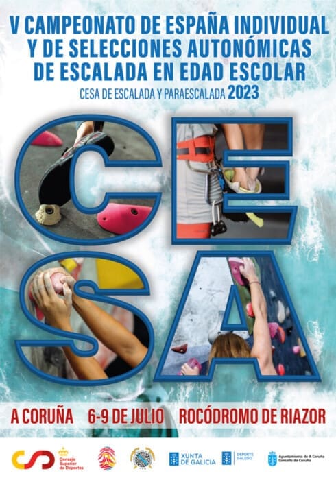 Cartel CESA Escalada A Coruña 2023