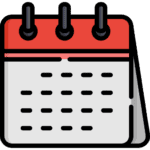 icono-calendario-duracion-tarjeta-federativa-seguro-de-montaña icono de calendario de la duracion de la tarjeta federativa como seguro de montaña de otoño