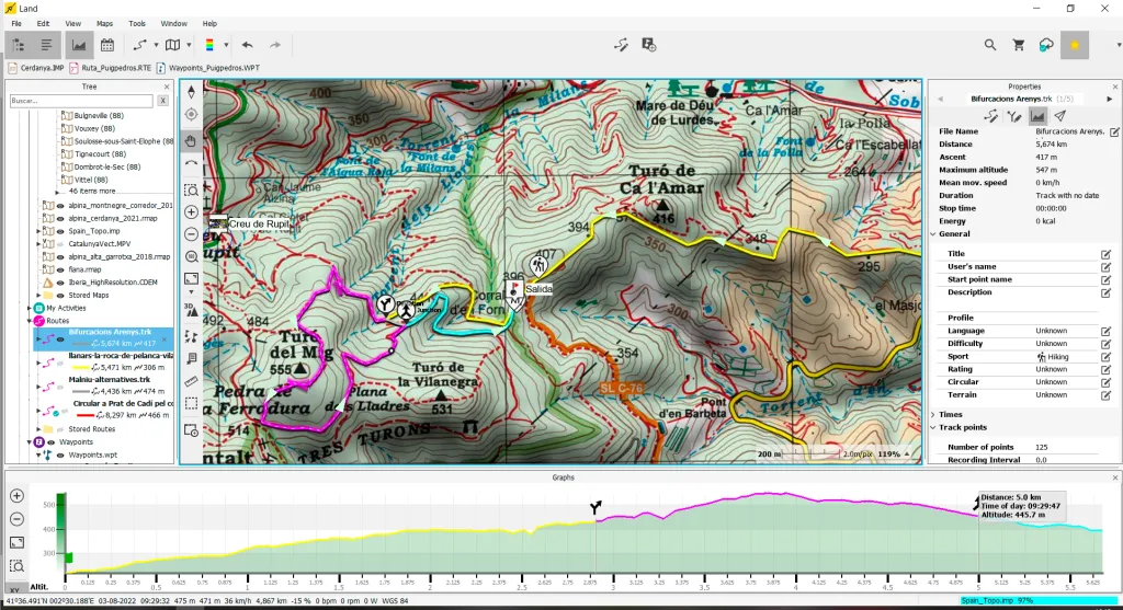 planificador-de-rutas mapa topografico